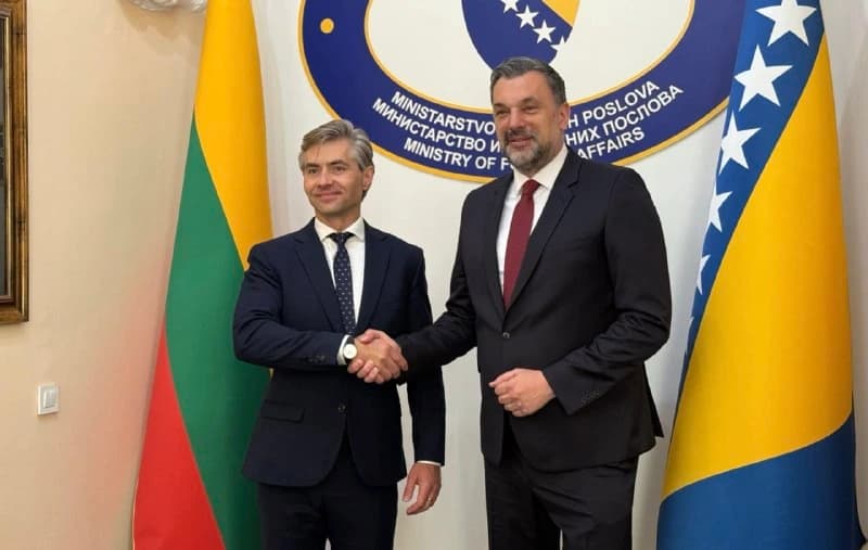 Budrys Bosnijoje ir Hercegovinoje perspėjo Balkanus dėl Rusijos grėsmės