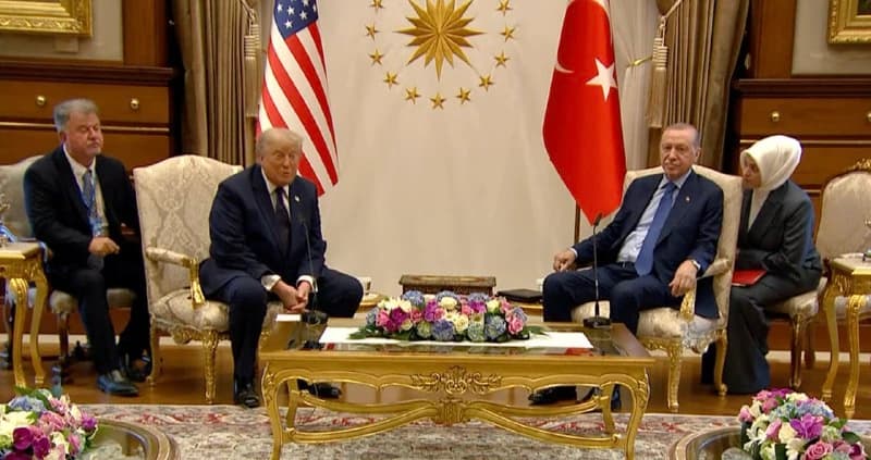 JAV ir Turkijos lyderių spaudos konferencija