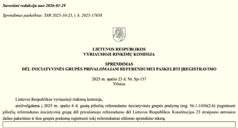 Kova už referendumo išlikimą