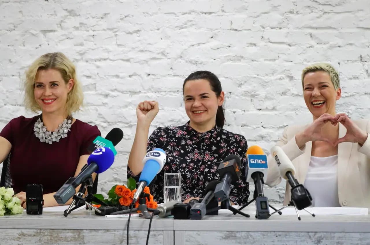 Baltarusijos prezidentė Tichanovskaja prisiminė vienybės deklaraciją prieš diktatūrą