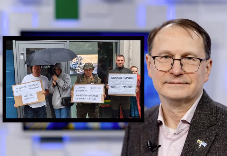 Prie Žalimo biuro – „Grąžink pavogtus pinigus“
