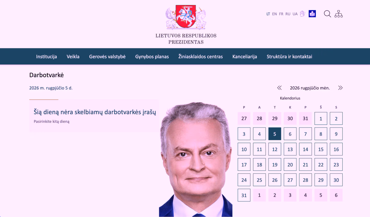 Nausėda Madeiroje tęsia nematomą, bet intensyvų darbą