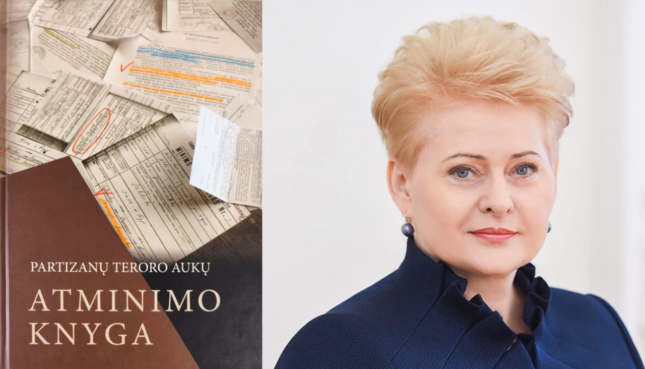 Partizano teroro aukų Atminimo knygoje, kurią sudarė Povilas Masilionis ir kuri buvo išleista 2011 m., surašyta tūkstančiai pavardžių žmonių, kuriems teko atsisveikinti su šiuo pasauliu partizanams vykdant savo misiją. Dešinėje – prezidentė Dalia Grybauskaitė