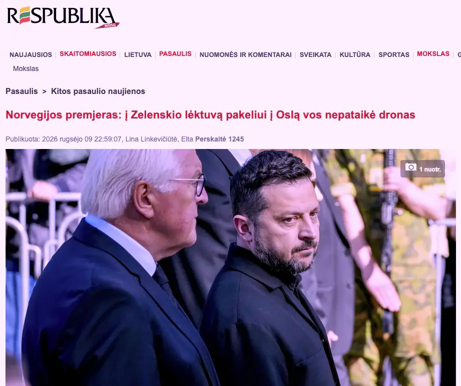 „Vos nepataikė į Zelenskio lėktuvą“ – daugiau dramatizmo, negu patikrinamų detalių