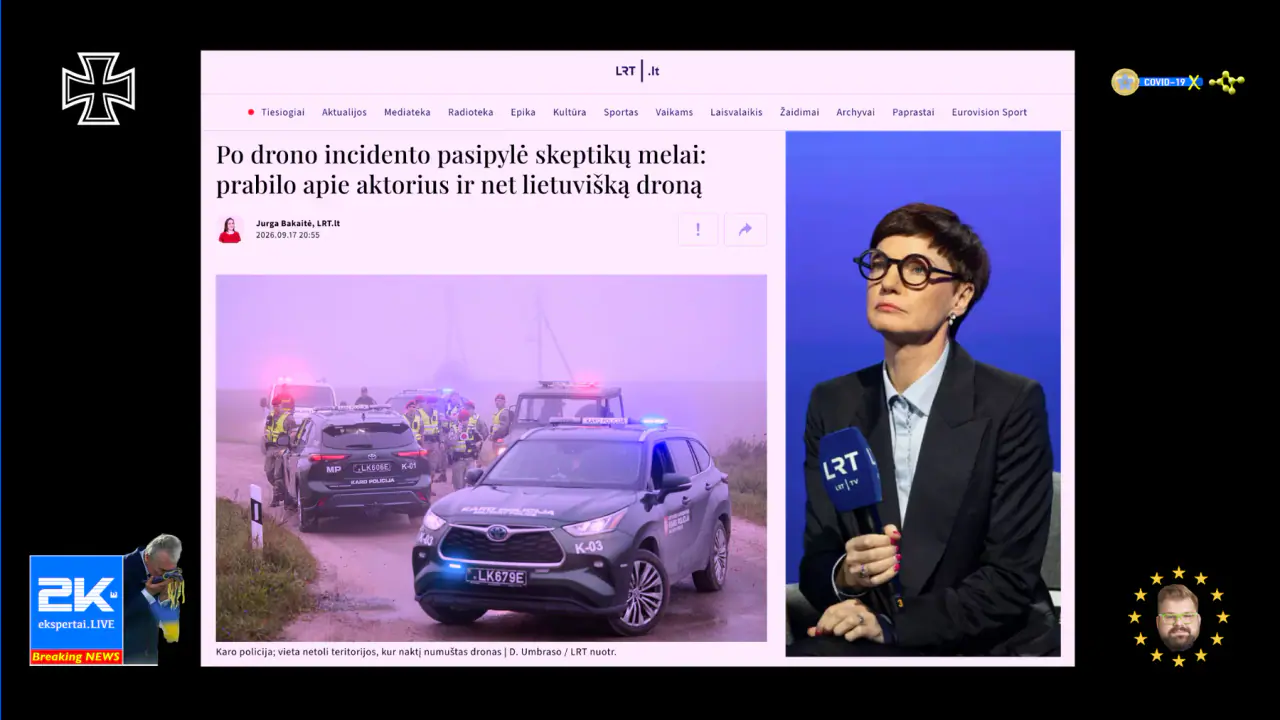 Į istoriją apie droną su sprogmeniu įsijungė sunkioji melo ir propagandos artilerija – LRT FAKTAI