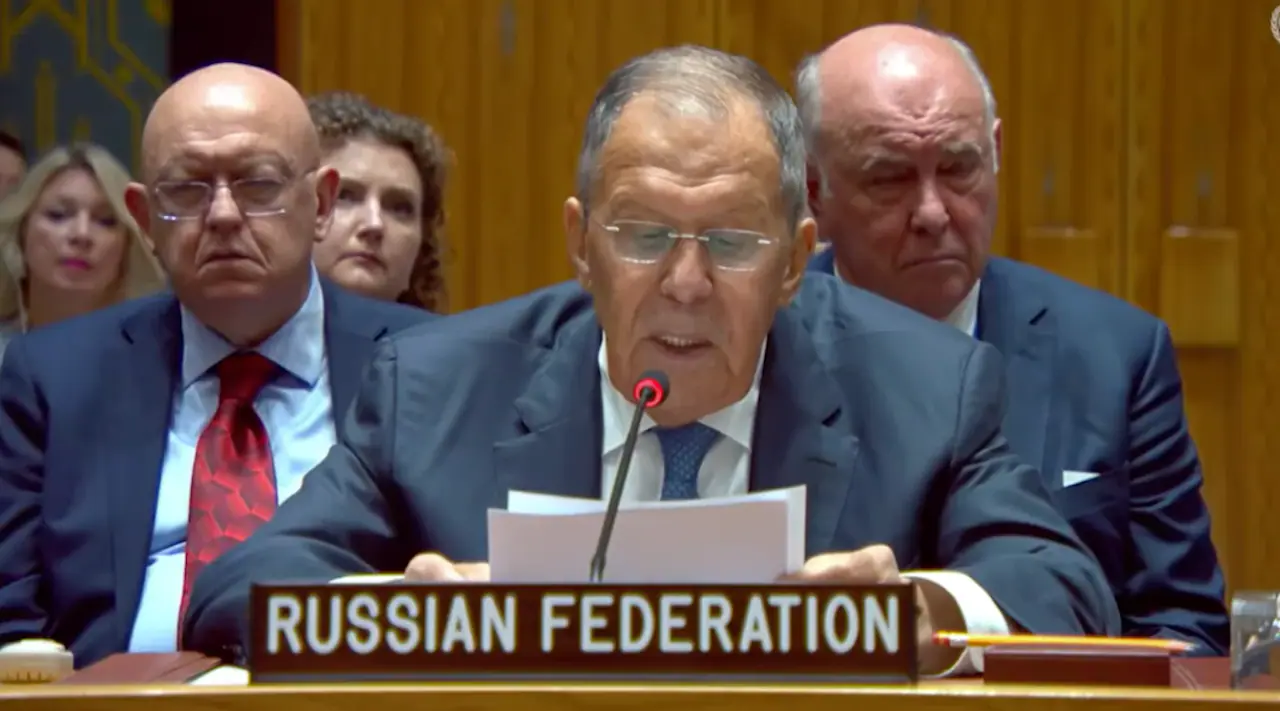 Lavrovas Jungtinėse Tautose išdėstė Rusijos poziciją dėl karo Ukrainoje