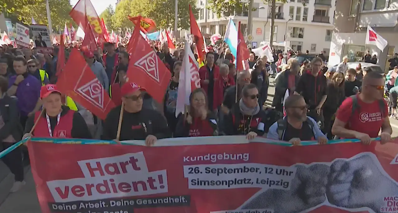 Vokietijoje 175 tūkst. žmonių protestavo prieš socialinės politikos reformą