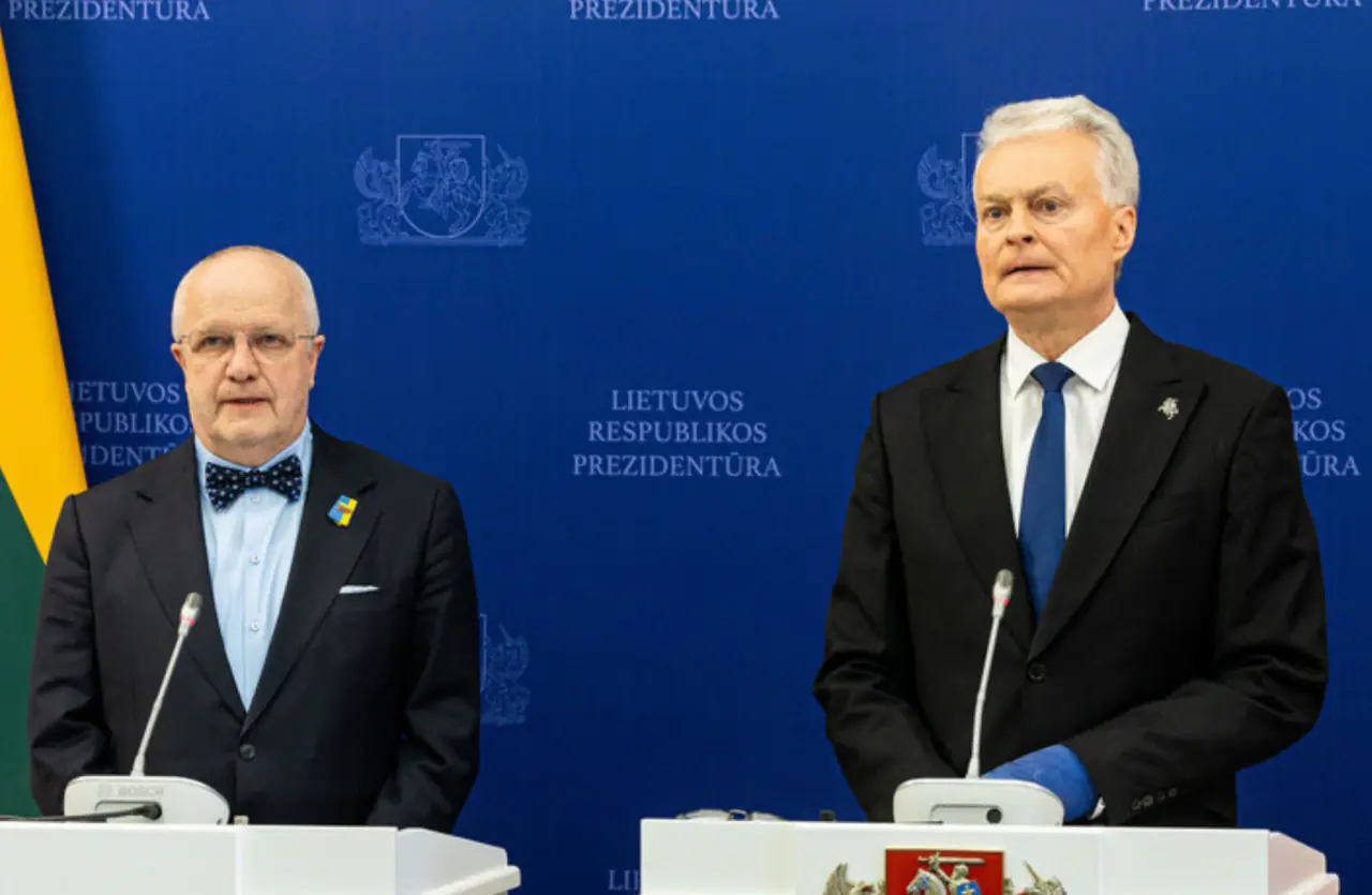 Lietuvos lyderiai – Seimo pirmininkas Juozas Olekas ir prezidentas Gitanas Nausėda