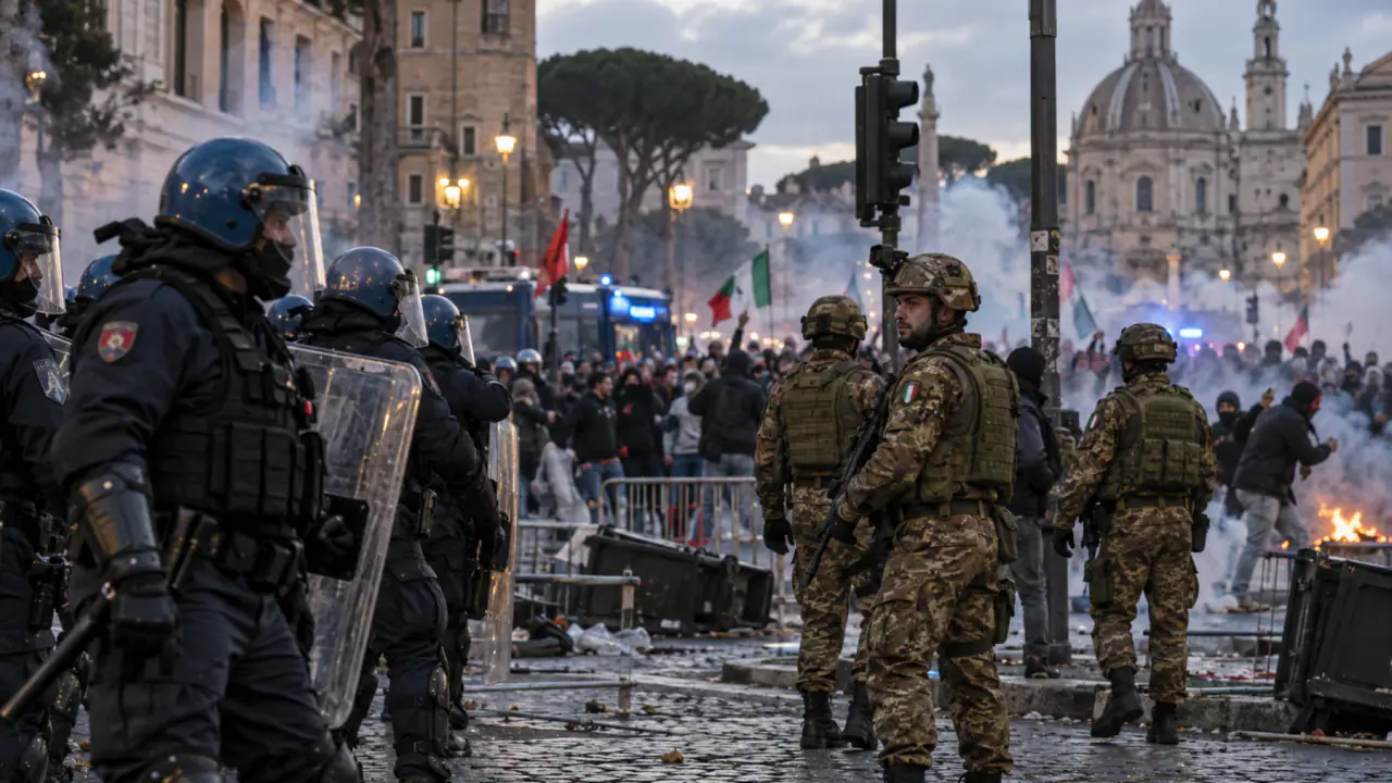 Europoje daugėja riaušių, Italija tvarkai palaikyti pasitelkė 500 karių