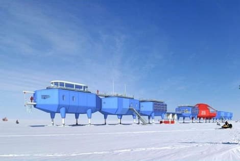 Mobilus britų forpostas: mokslinių tyrimų stoties karavanas Antarktikoje