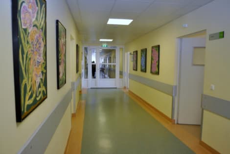 Prezidentės dovana jau puikuojasi ant ligoninės sienų. Nuotr. iš facebook.com