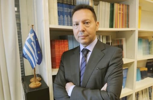 Graikijos finansų ministras Janis Sturnaras. Greece.greekreporter.com nuotr.