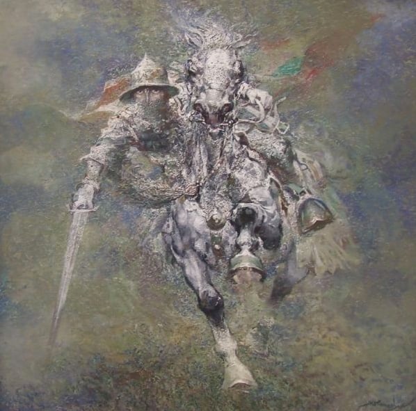 Andrijus Cholomeniukas. „Lietuvos karys“, 2013. Iš Valentinos Zaitler kolekcijos. Nuotr. Gyčio Norvilo