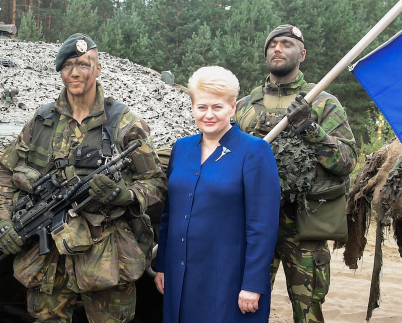 Prezidentė D. Grybauskaitė (viduryje). Nuotr. prezidentas.lt