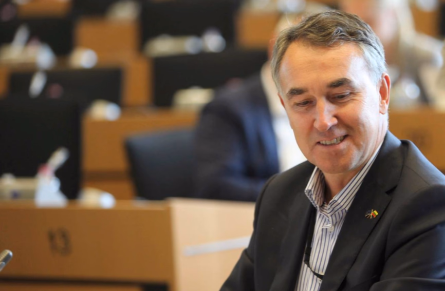 Lietuvos interesus Europos Parlamente atstovaujantis liberalas Petras Auštrevičius bado akcijos nutraukti neketina. Nuotr. facebook.com