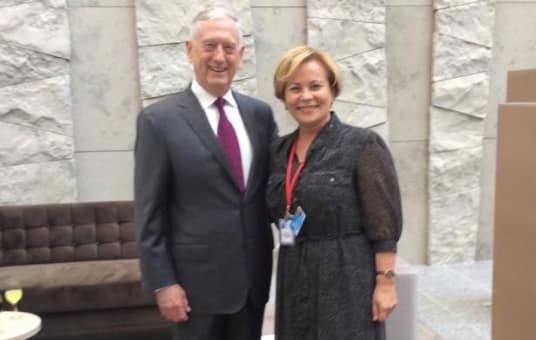 NATO Parlamentinės Asamblėjos prezidentė, konservatorė Rasa Juknevičienė (dešinėje). Nuotr. facebook.com
