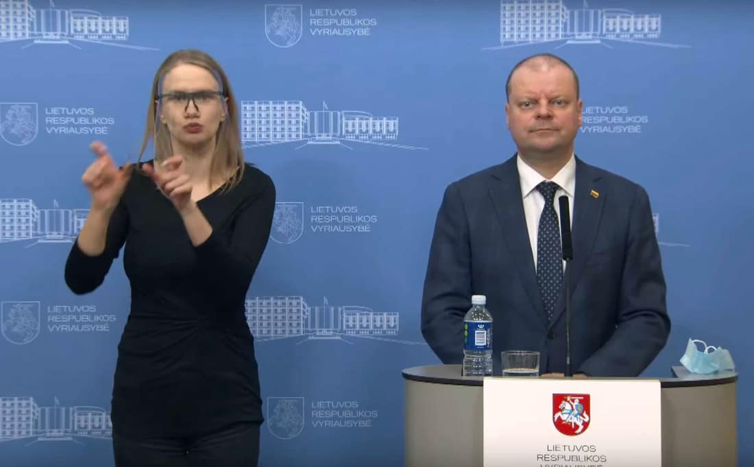 Premjeras Saulius Skvernelis (dešinėje).