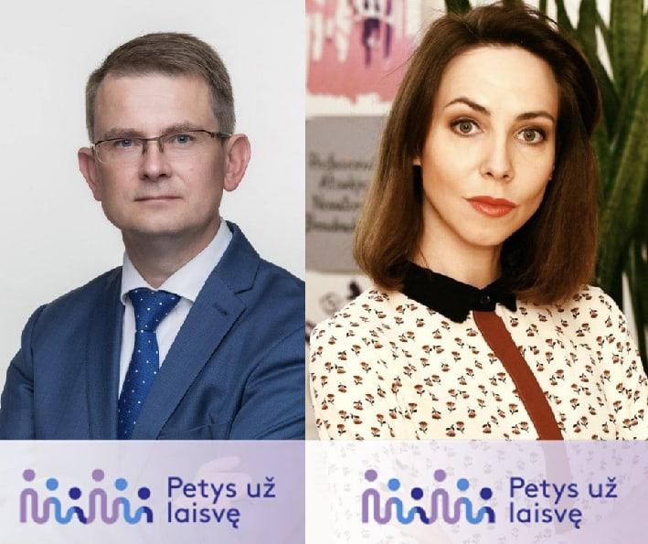 Sveikatos apsaugos ministras Arūnas Dulkys ir jo patarėja Aistė Šuksta. Nuotr. facebook.com