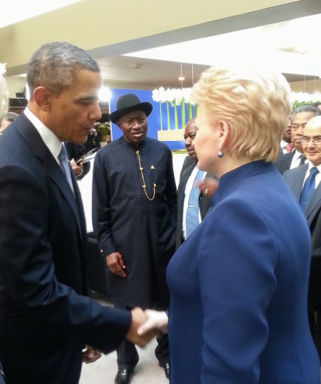 B. Obamos ir D. Grybauskaitės susitikimas sulaukė didelio pasaulio žiniasklaidos susidomėjimo ir dėmesio. Nuotr. prezidentas.lt
