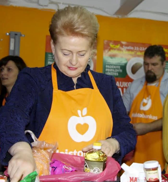 Lietuvos prezidentė Dalia Grybauskaitė. Nuotr. maistobankas.lt