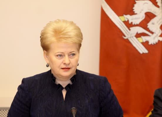 The President of Lithuania Dalia Grybauskaite