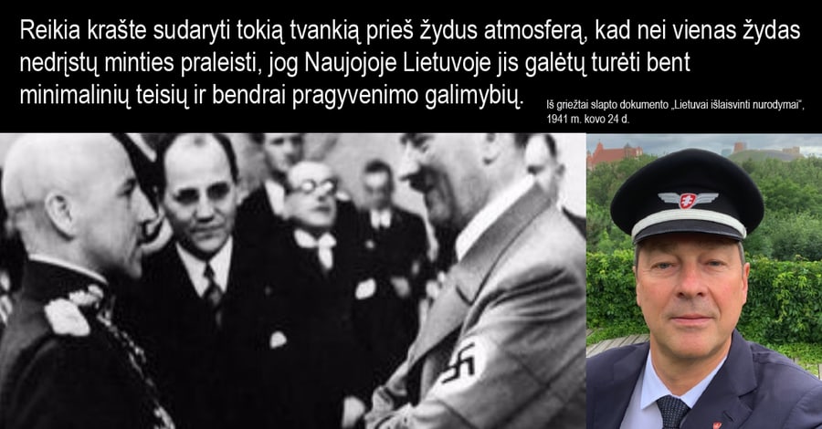 K. Škirpa (antras iš kairės). Dešinėje liberalų lyderis A. Zuokas.