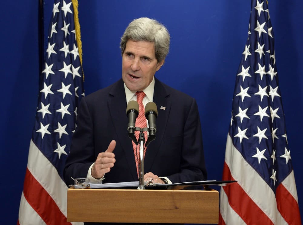 JAV valstybės sekretorius Johnas Kerry. EPA-Eltos nuotr.