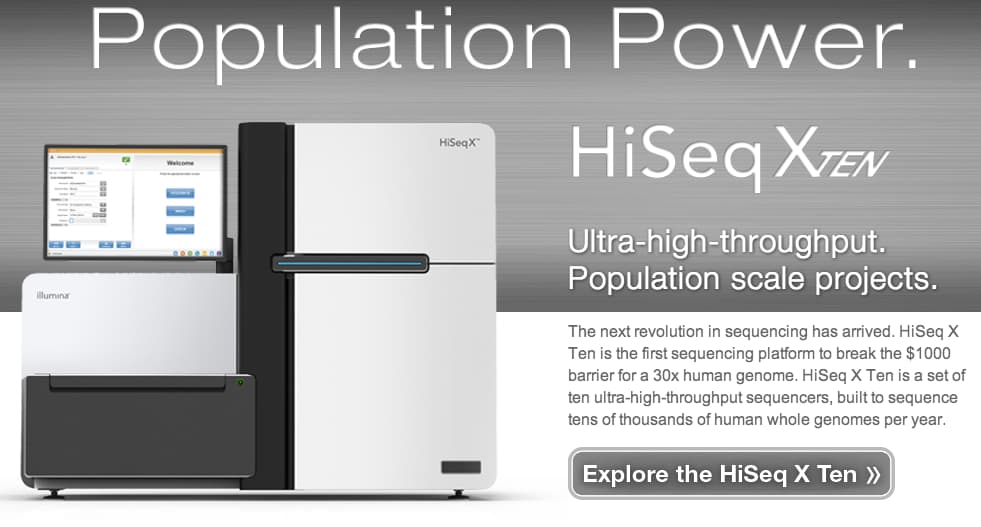„HiSeq X Ten“ įrenginys. Illumina.com nuotr.