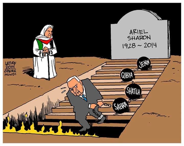 Palestiniečiai visada prisimins Arielį Šaroną kaip Sabros ir Šatilos skerdynių organizatorių