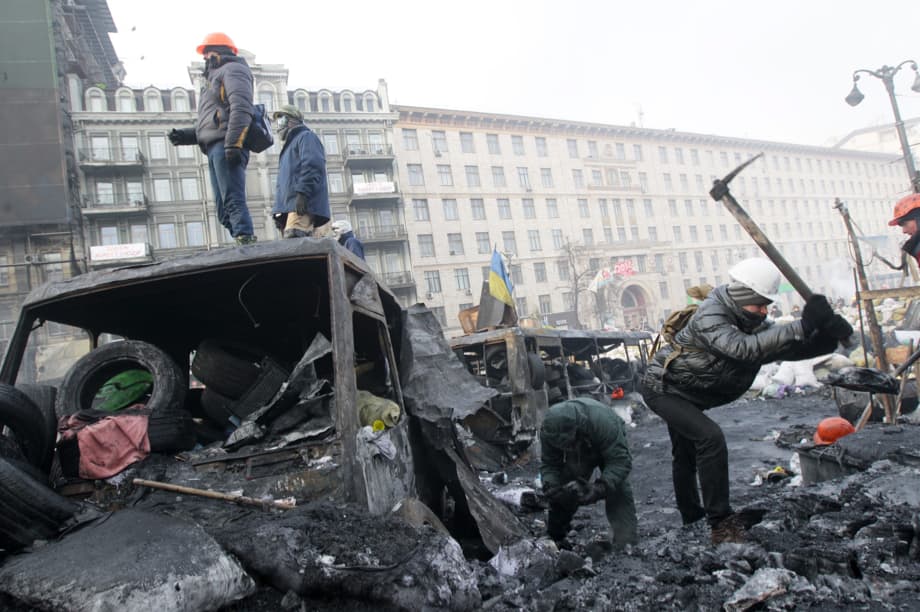 Kijeve vykstant protestams rastas pakartas žmogus