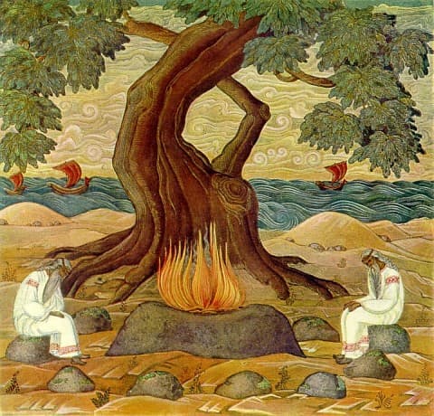 Nikolajus Rerichas. Vaidilos (Вайделоты), 1914 m.