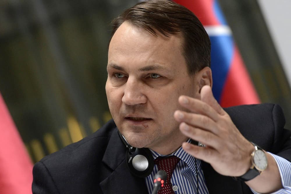 Lenkijos užsienio reikalų ministras Radoslawas Sikorskis. EPA-Eltos nuotr.