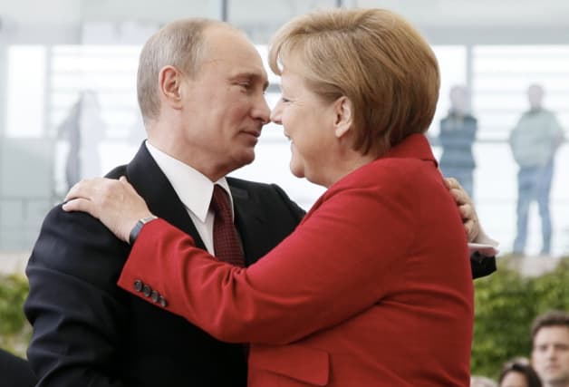 A. Merkel ir V. Putinas. Nuotr. sueddeutsche.de