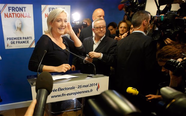 Europos Parlamento rinkimuose Prancūzijoje nugalėjo euroskeptiškasis Nacionalinis frontas