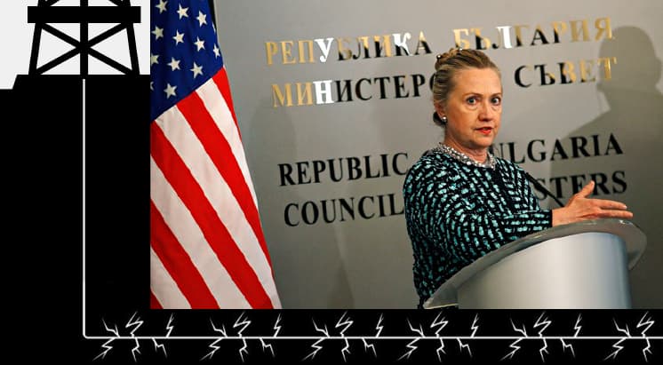 JAV valstybės sekretorė Hillary Clinton kalba per spaudos konferenciją po susitikimo su Bulgarijos premjeru Boiko Borisovu Sofijoje 2012 vasario 5 d. Nuotr. Stoyano Nenovo | Reuters