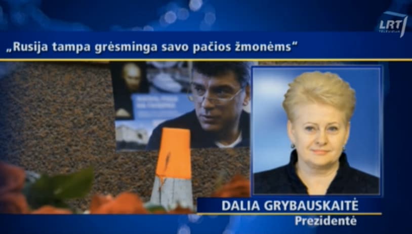 D. Grybauskaitė: Rusija tampa grėsminga savo pačios žmonėms