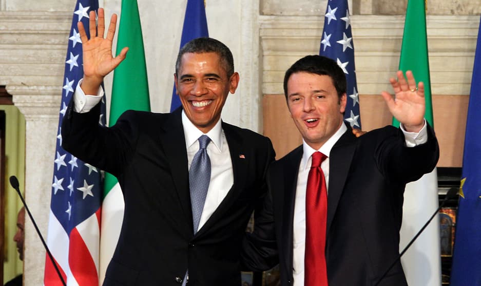 Obamos ir Renci susitikimas: Italija ruošiasi galimam karui Libijoje