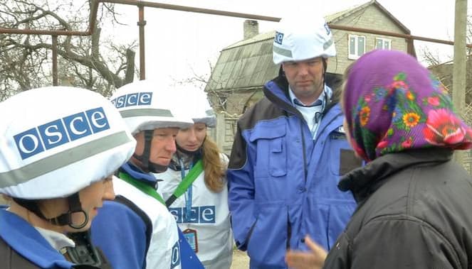 Bataliono „Azov“ kovotojai užėmė ESBO stebėjimo postą