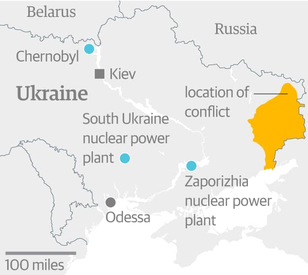 Branduolinės atliekos – vos už 200 km nuo fronto linijos Ukrainoje