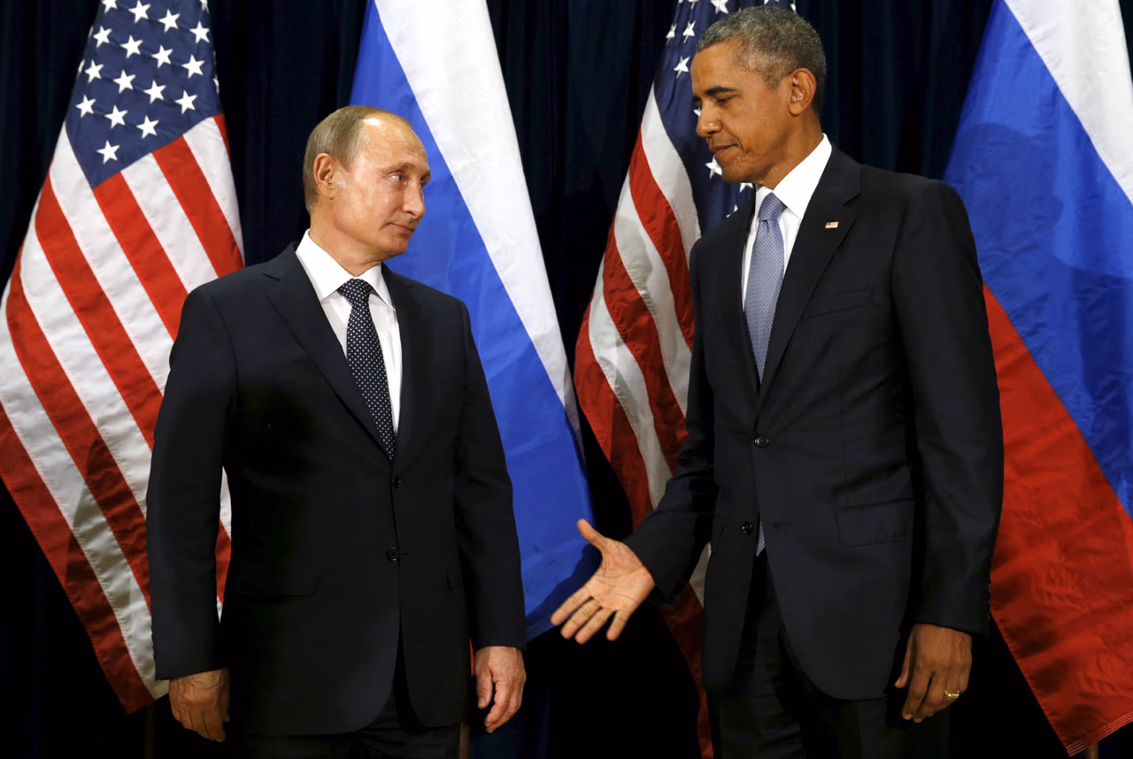 V. Putinas puola, B. Obama stebi