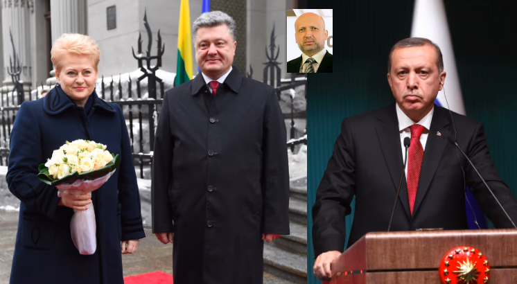 Grybauskaitė – Porošenka (Turčynovas) – Erdoganas
