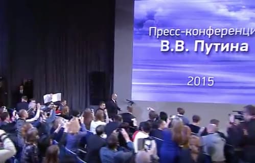 Rusijos prezidento Vladimiro Putino kasmetinė spaudos konferencija
