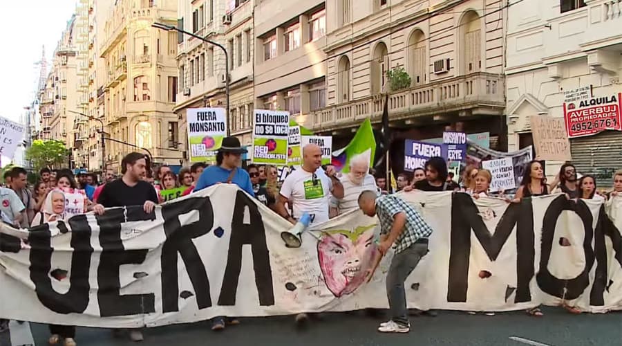 Argentinos protestuotojai Buenos Airių gatvėse: „Monsanto, eik peklon!“
