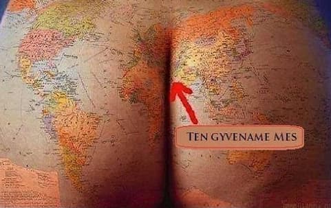 Ten gyvename mes