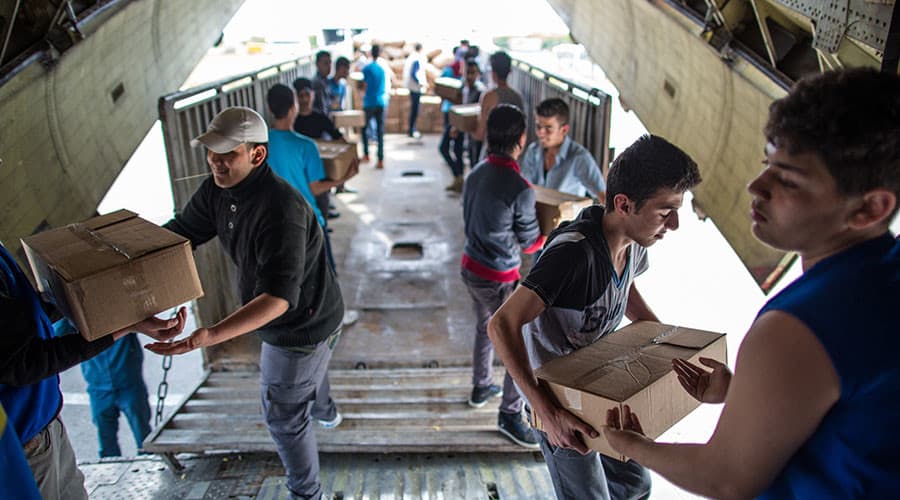 Rusija Sirijoje pradėjo humanitarinę operaciją