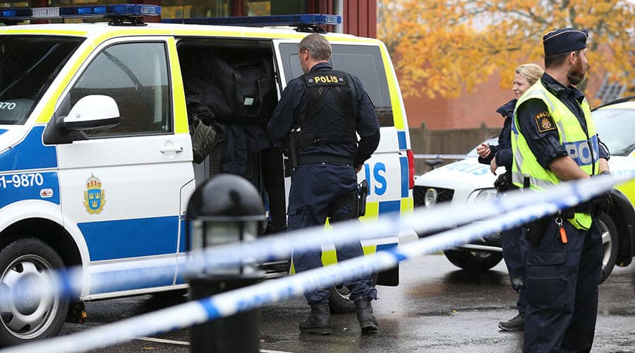 Stokholmo centre prie prekybos centro sprogo bomba