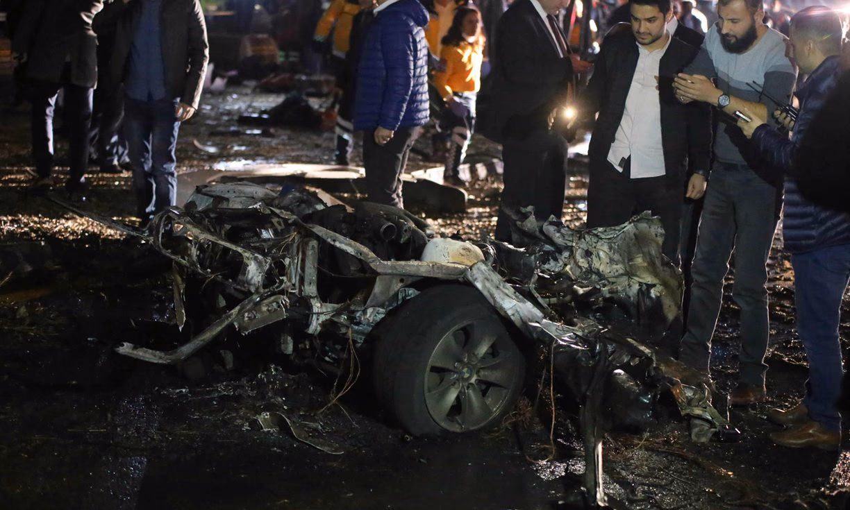 Ankara po sprogimo.