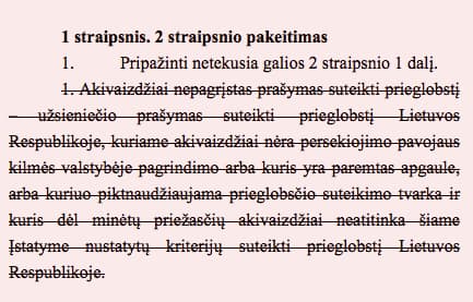 Susivokime, kas vyksta. Kodėl Seimui buvo primesti Įstatymo „Dėl užsieniečių teisinės padėties“ paketimai?