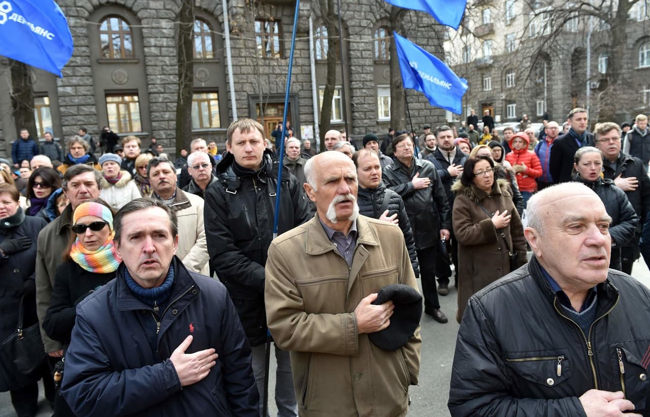 Protestas prieš korupciją Ukrainoje.