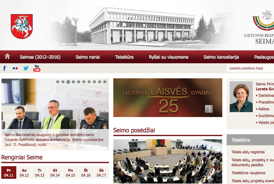 Teroristinė valstybė atakavo Seimo internetinę svetainę